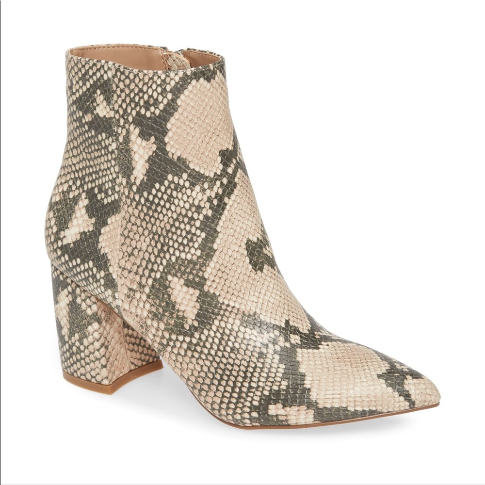 Steve Madden snake booties